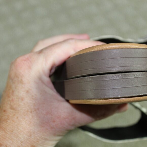 Yellow Box Women's Size 8.5 Blasius Zebra Striped Cow Hair Slide Sandals - Picture 6 of 7